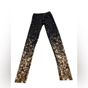 Gold sheep Falling Gold Dots leggings size S